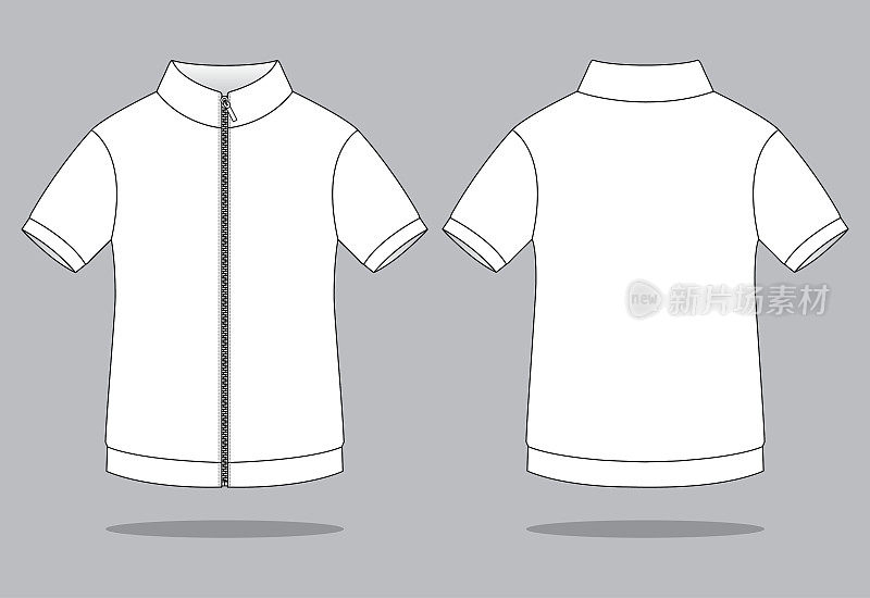 Polo Shirt Vector for Template
